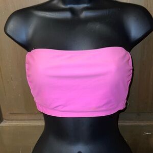 ⭐️Xhilaration Swim Pink Bandeau Bikini Top Size M